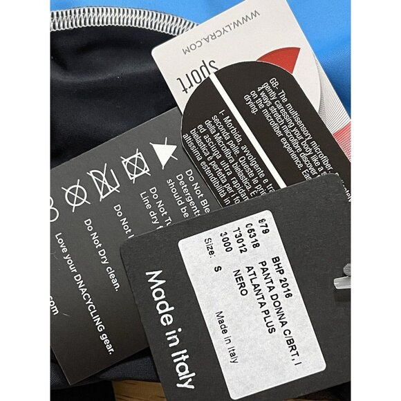 DNA Cycling Shorts Size Small S USA Flag Stars Blue Padded Made In Italy - Picture 7 of 9